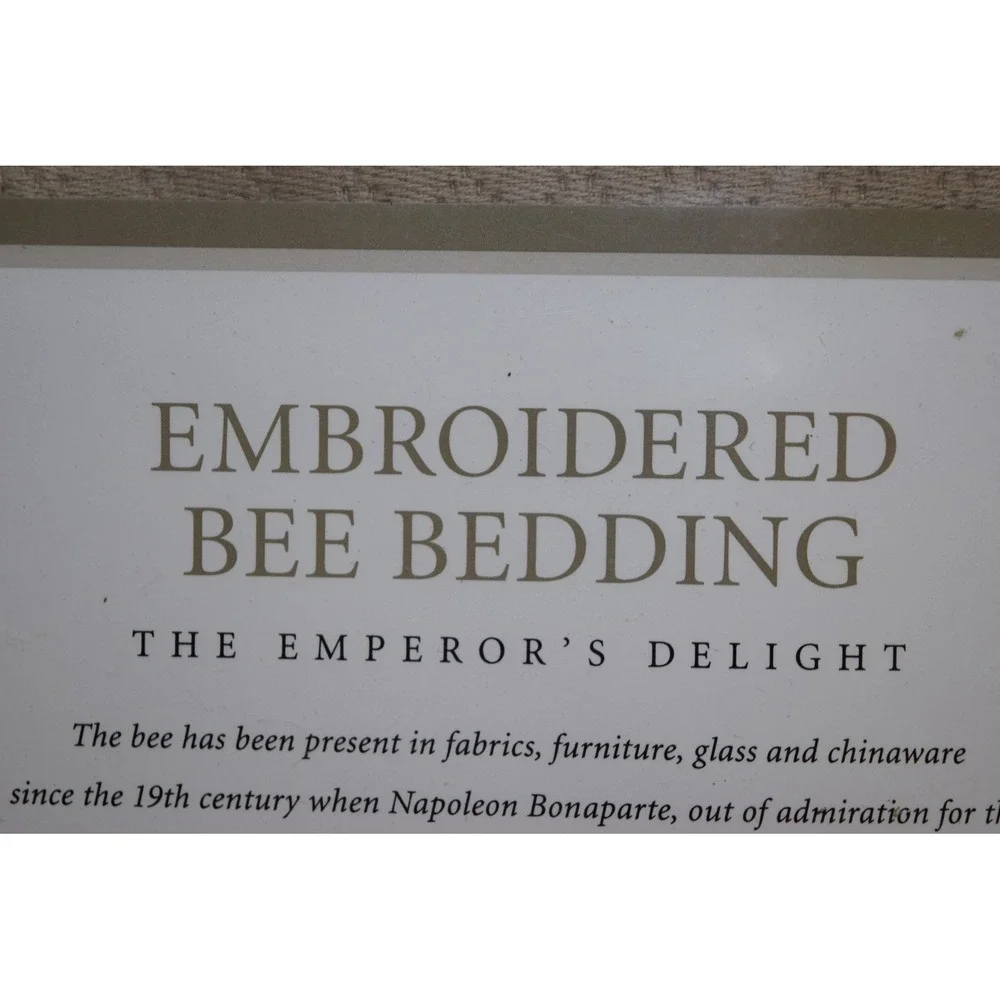 Restoration Hardware Emperor's Delight BEE Bedding EURO Cotton Pillow Sham Italy